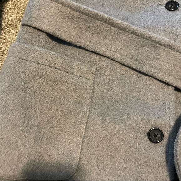 Rails Nadine wool dress coat heather gray small classic career minimalist preppy - Picture 3 of 7